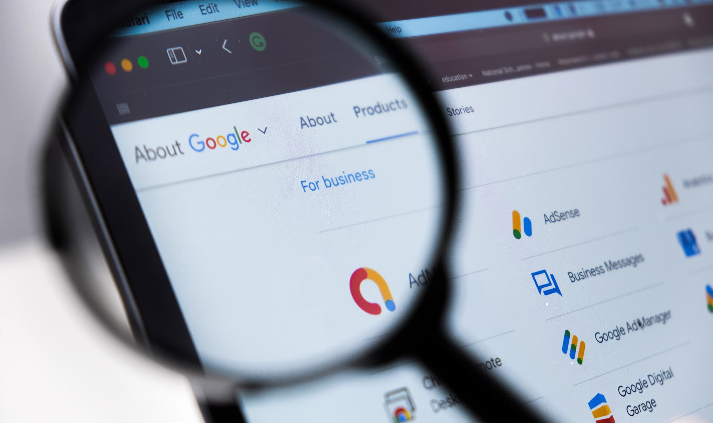Tool discovery interface with search and category browsing