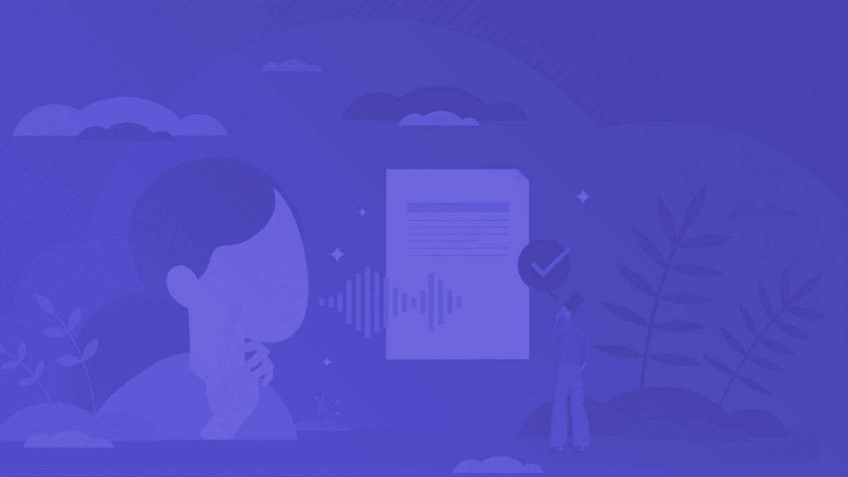 AI Transcription preview